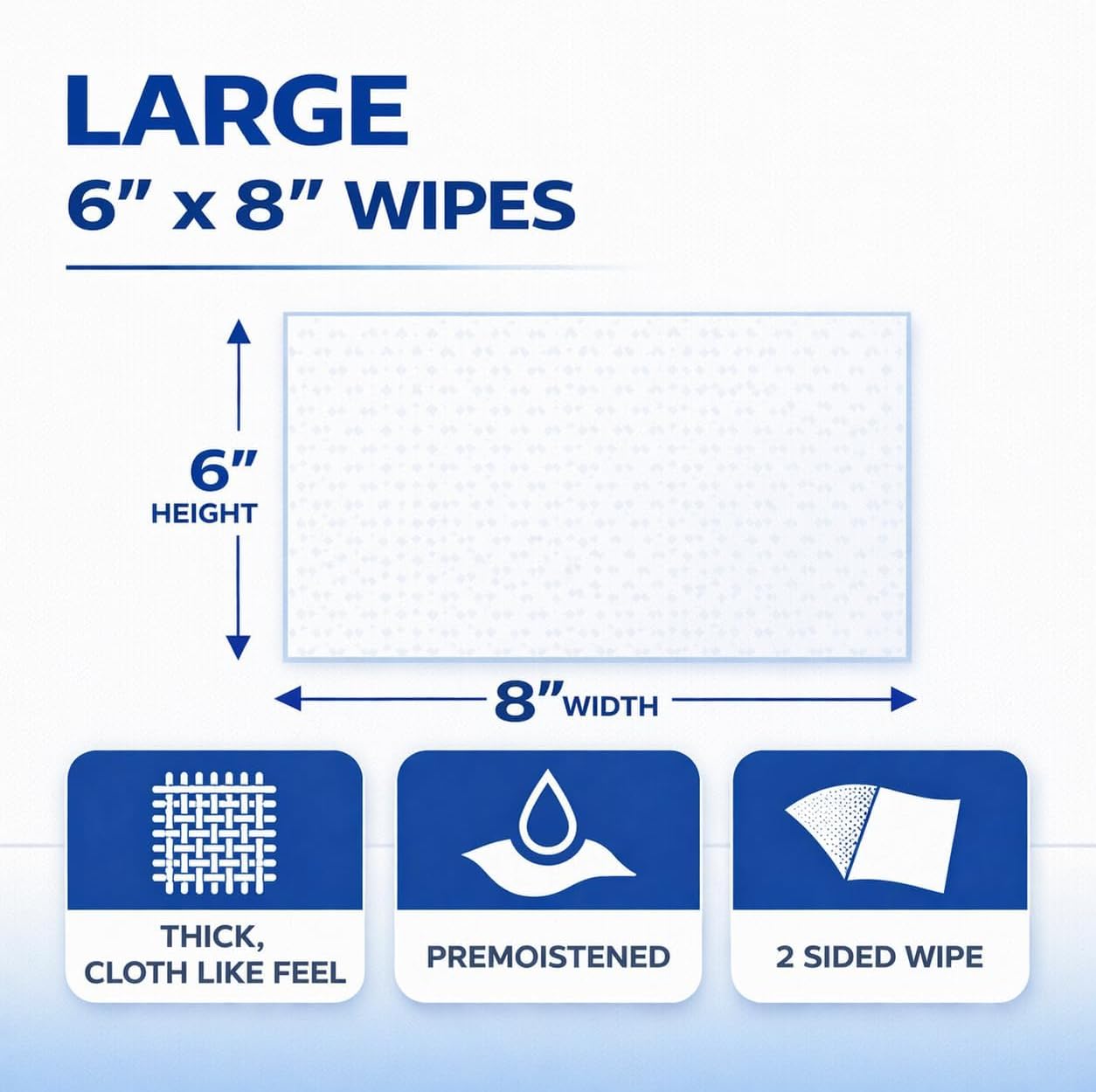 2XL Antibacterial Force Disinfecting Wipes Refill 3600 Count 6 x 8 Inch