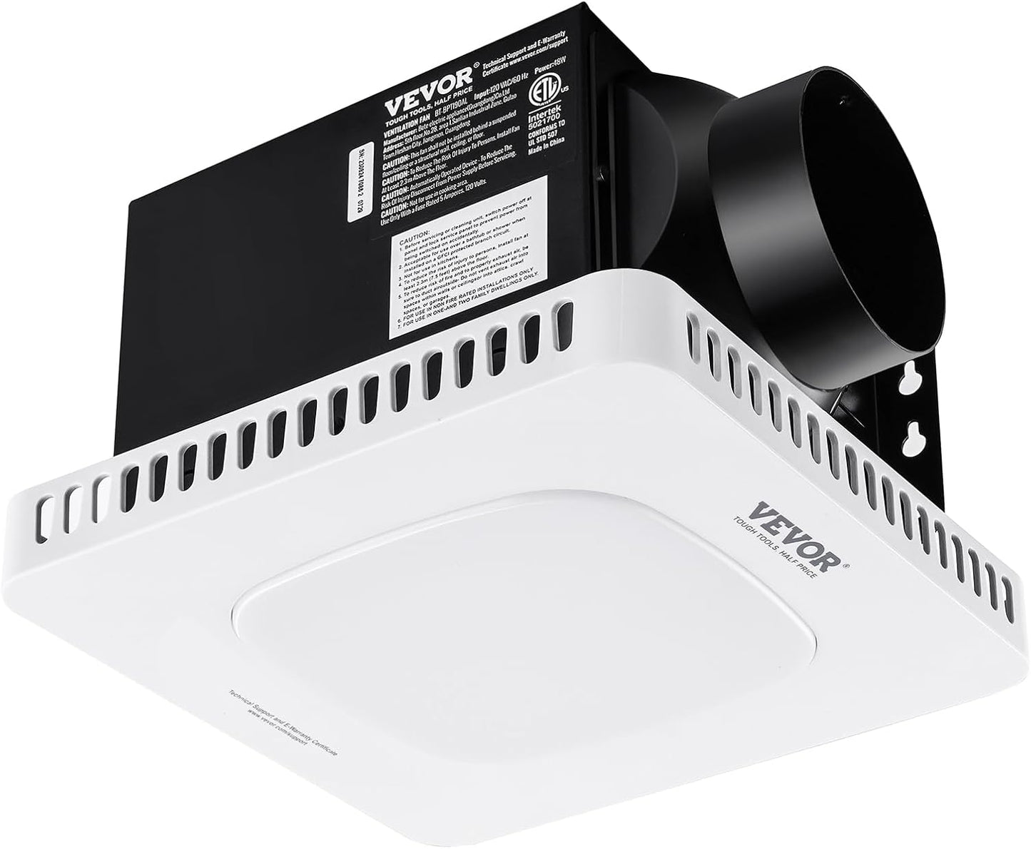 Bathroom Exhaust Fan 80 CFM 1.5 Sones with Remote Control