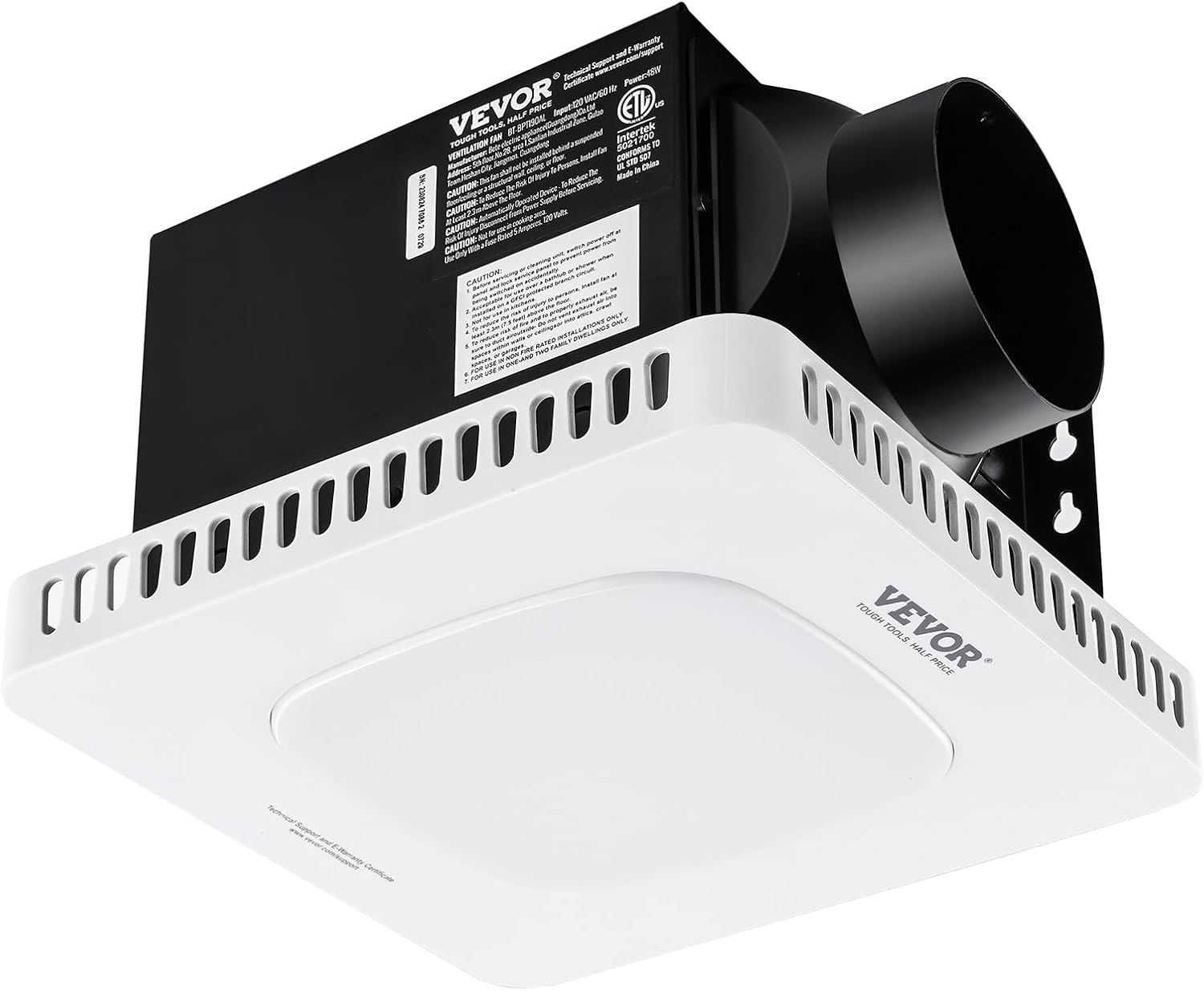 Bathroom Exhaust Fan 80 CFM 1.5 Sones with Remote Control