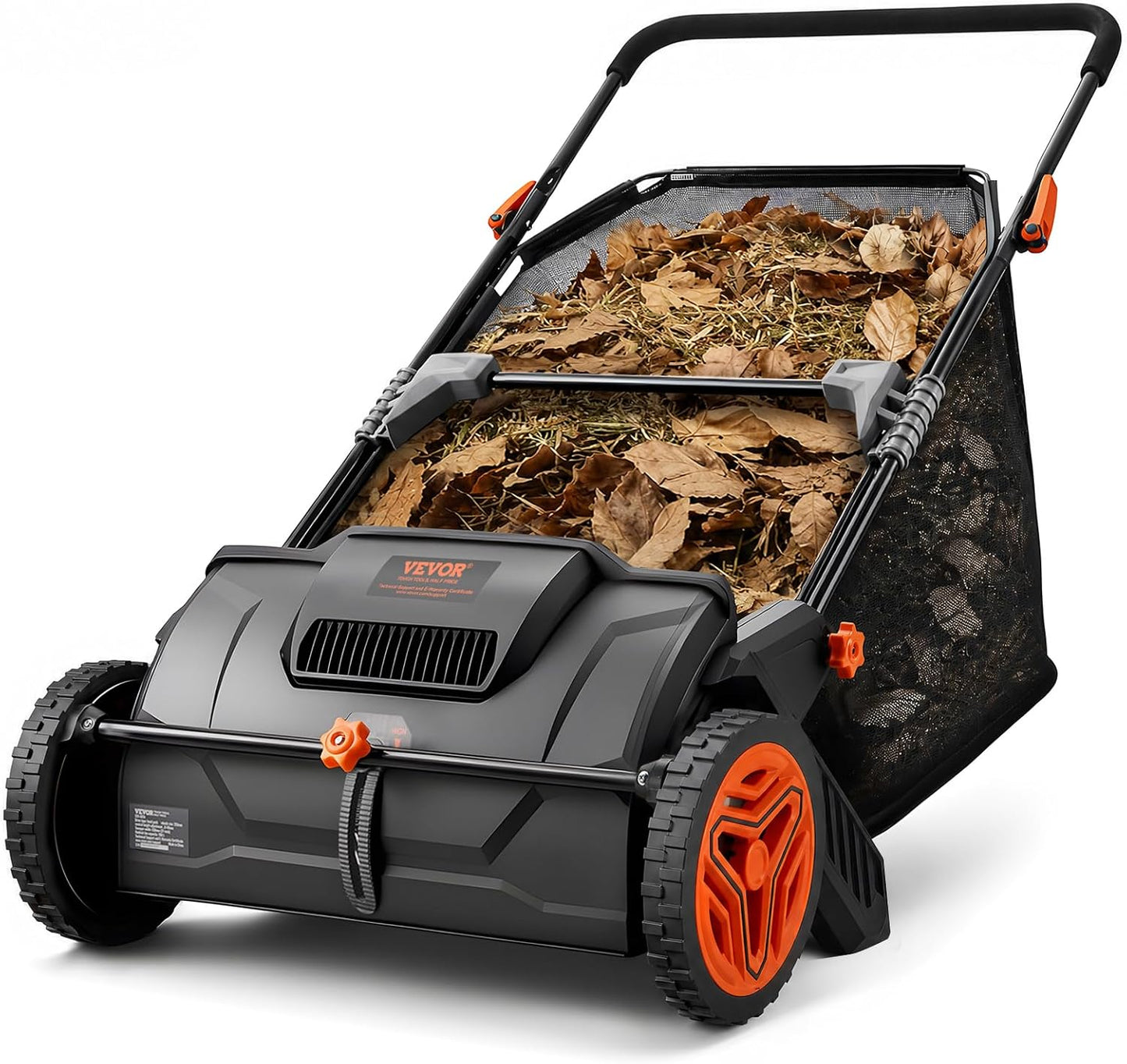 21-Inch Push Lawn Sweeper with 3.5 Cu Ft Hopper Bag