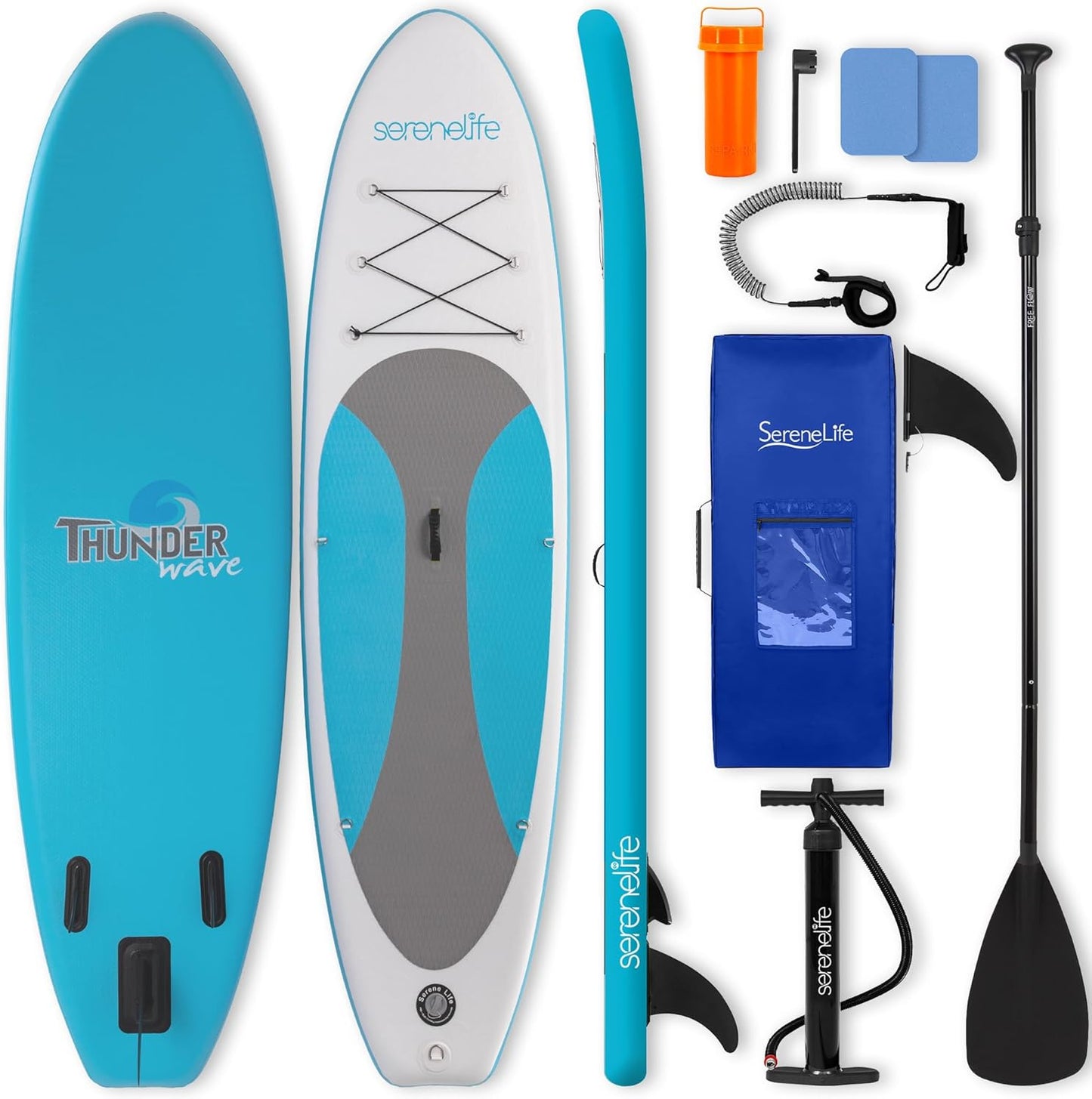 Inflatable Stand Up Paddle Board 10' Wide Stable Non-Slip Deck with Premium Accessories