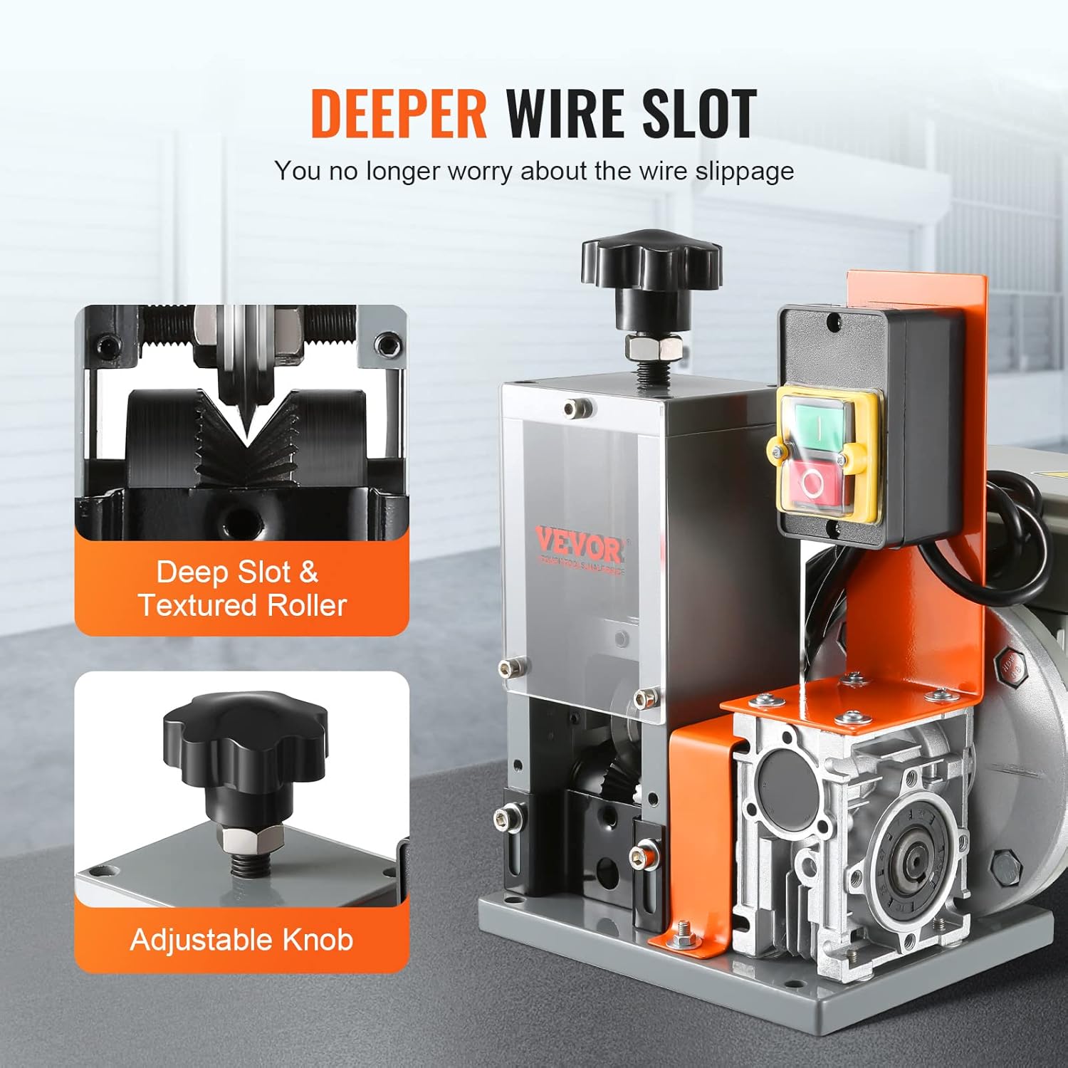 Electric Wire Stripping Machine 0.06-1.18 In Automatic 180W 60 ft/min