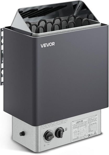 Electric Sauna Heater 6KW 220V with Timer and Adjustable Temp for 176-318 Cu Ft