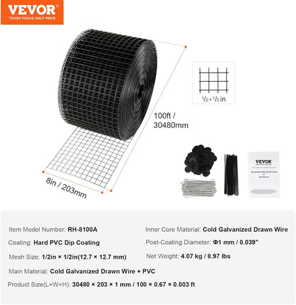 8 In X 100 Ft Solar Panel Bird Guard Roll Kit With 70 Metal Fasteners