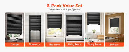 Blackout Paper Window Shade 6 Pack 36 X 72 Inch Peel And Stick
