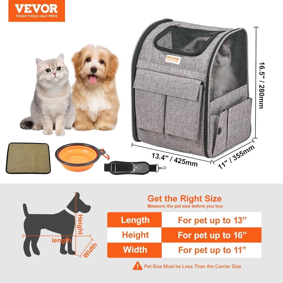 VEVOR Pet Carrier With Wheels