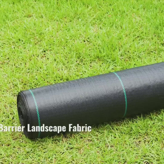 VEVOR Weed Barrier Landscape Fabric 3x100 FT Heavy Duty Woven PP Ground Cover Black
