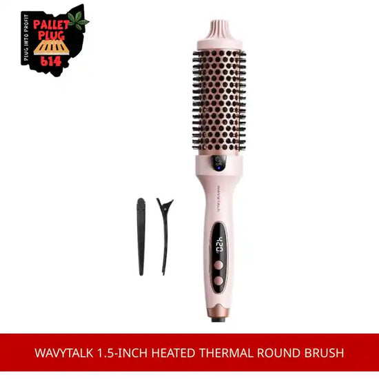Wavytalk 1.5-inch Heated Thermal Round Brush by@Outfy