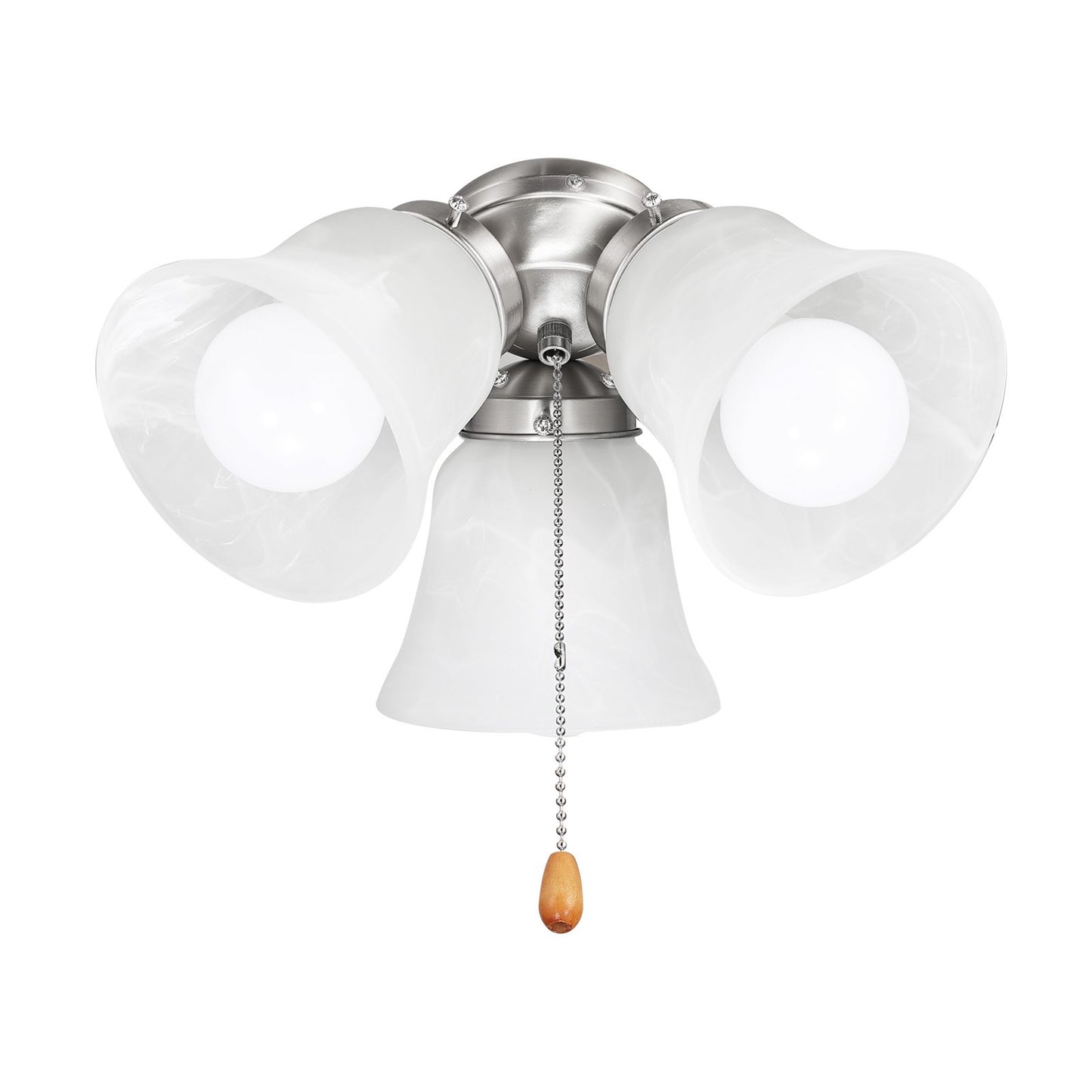 VEVOR Ceiling Fan Light Kit 3-Light 3000K 750lm Pull Chain Replacement
