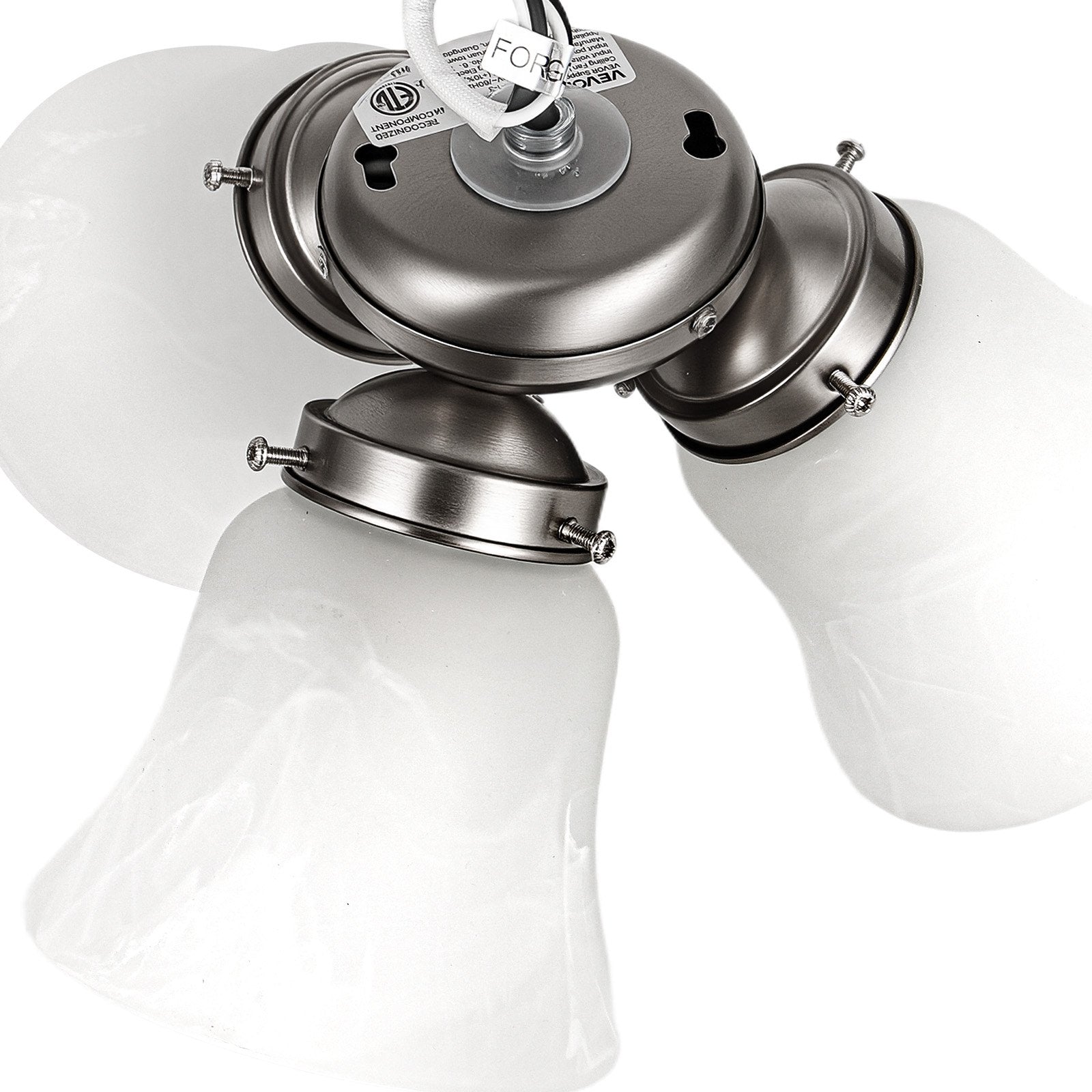 VEVOR Ceiling Fan Light Kit 3-Light 3000K 750lm Pull Chain Replacement