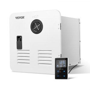 RV Tankless Water Heater 55000BTU Instant Shower with 15x15in White Door and Remote Controller