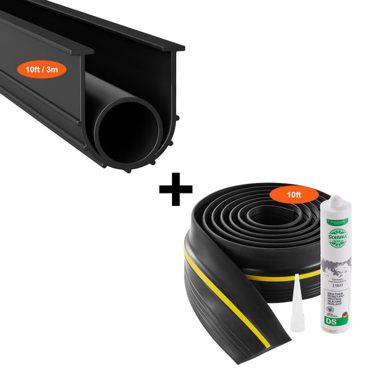 VEVOR Garage Door Threshold and Bottom Seals Kit 10 FT U Shape O Ring