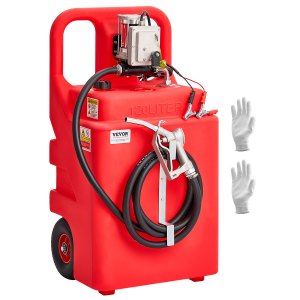 32 Gallon Portable Fuel Caddy With 12V 15 GPM Electric Transfer Pump