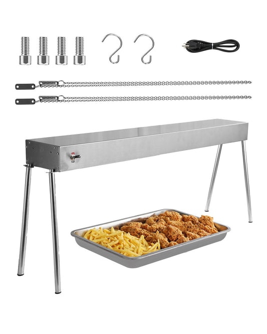750W Hanging Commercial Food Heat Lamp Stainless Steel