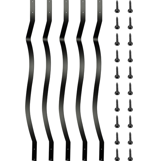 VEVOR Deck Balusters 26 Pack Metal Spindles 32.25in x 1in Staircase Baluster with Screws