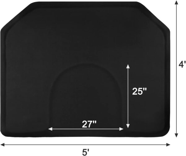 OmySalon 4'x5' Anti-Fatigue Salon Floor Mat - Image 3