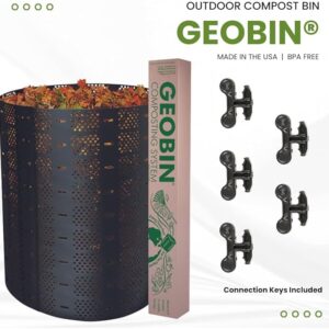 GeoBin 246-Gallon Collapsible Trash Can/ Compost Bin – Portable & Expandable