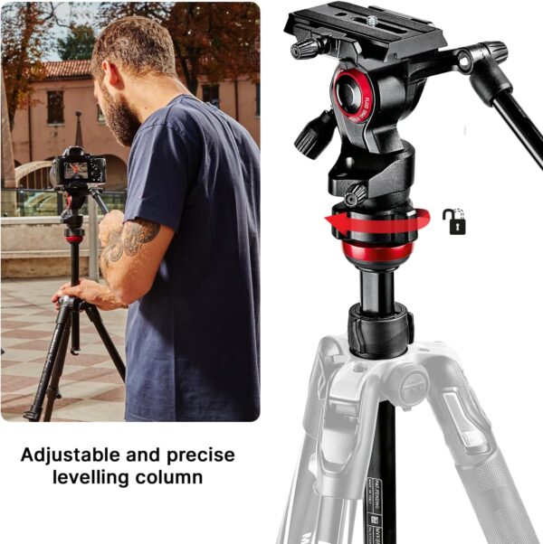 Manfrotto Befree Live Travel Video Tripod – Aluminum with Fluid Head - Image 3