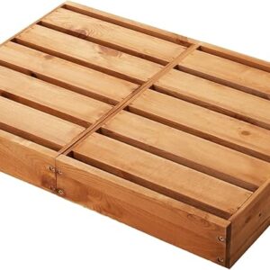 2-Pack Non-Slip Wooden Step Stools – Expandable, 450lb Support, Indoor/Outdoor Use