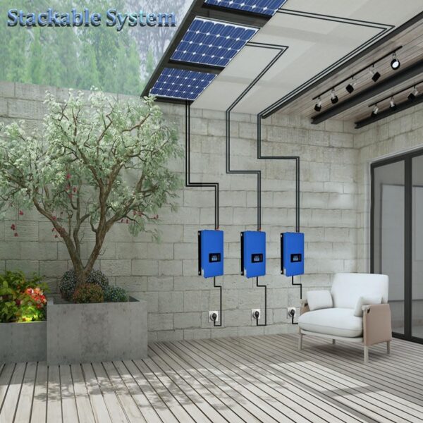 SUN-2000W Grid Tie Inverter with LCD display | DC50-90V to AC | Solar Panel Power Converter - Image 4