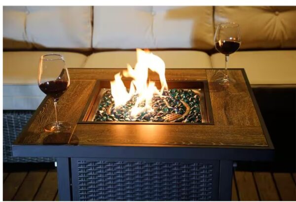 30″ Gas Fire Pit Table w/ Lid & Cover – New in Box - Image 5